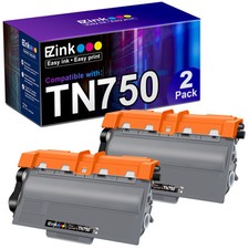 E Z Ink TN750 2 Pack Compatible Laser Printer Toner Cartridge for Brother picture