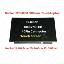 M29207-001 15.6'' HD LCD Touch Screen Panel For HP 15-DW3035CL 15-DW3045CL 40pin picture