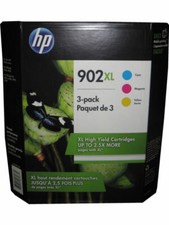 Jan/2025-Jan/2027 HP 902XL Cyan Magenta Yellow 3-Pack Genuine Ink Cartridges  picture