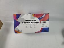Premium Toner Cartridge 202X 4 pcs Black Cyan Magenta Yellow sealed New.       6 picture