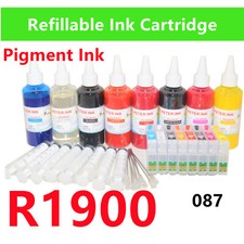 Empty Refillable Ink Cartridge kit for Stylus Photo R1900 Printer T087 87 picture