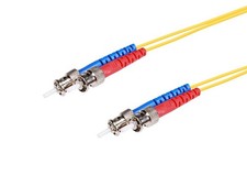 Monoprice Single-Mode Fiber Optic Cable - ST-ST UL 3mm 9/125 OFNR Duplex 35m picture