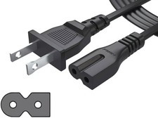 Lot of 20 Two Prong Polarized AC Power Cord Cables Various Lengths 4 ft to 5 ft picture