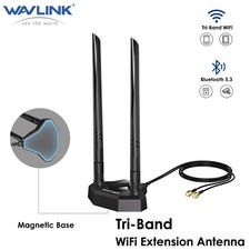 WiFi 6E Tri-band Antenna Magnetic Base WiFi card for PC/Router/Bluetooth picture