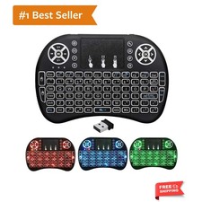 2.4G Mini Wireless Keyboard with Touchpad Mouse, Upgraded Multi BRG Backlight... picture