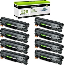 8PK CRG126 CRG-126 Toner Cartridge For Canon 126 Imageclass LBP6200d LBP6230dw picture