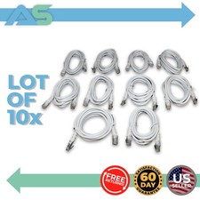 Lot of 10 White RJ45 Ethernet Patch Cables 1.8M 6FT Cat6 LAN Network Wire Cord picture