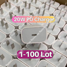 100X Lot Fast Charging For iPhone 15 14 13 12ProMax 11 20W Type USB C PD Charger picture