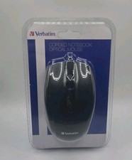 Verbatim Wired USB Computer Mouse - Ambidextrous - Black 98106 Glossy Finish picture