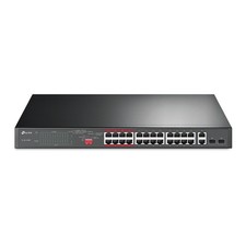 TP-Link TL-SL1226P 24-Port 10/100Mbps + 2-Port Gigabit Unmanaged PoE+ Switch picture
