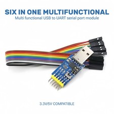 CP2102 6 in 1 USB to UART Serial Converter - TTL 485 232 Auto - Recovery Module picture
