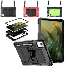 Moto Pad 2026 Tablet Case Rugged Shockproof Cover w/ Kickstand Strap Holder picture