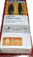 New Belkin USB 2.0 Printer Cable 6 Feet NIB picture