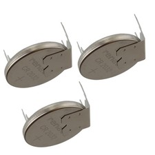 3x  CR2032RH1-MFR 3V Lithium Coin Battery HORZ 3-PIN for Gateway Solo RTC picture