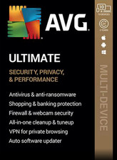 AVG ULTIMATE 2026 10 Devices 2 Years Internet Security New Retail Ships Fast  picture