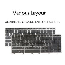 Backlit Keyboard for HP ZBook 14u G5 G6 Elitebook 745 G5 G6, 840 G5 G6 846 G5 G6 picture