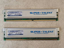 LOT OF 2 SUPER TALENT DESKTOP RAM MEMORY STICKS 512MB DDR2 533 MHz T5UA512C4 picture