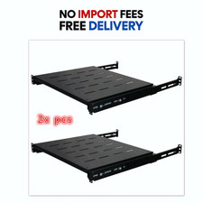 2x Sliding Rack Server Shelf Rack 1U 19