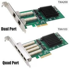 Dual-Quad Port 1G Gigabit Ethernet PCI-e x4 Bypass Server Adapter Intel I350-T4 picture