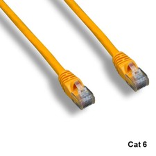 Kentek Yellow 15ft Cat6 UTP Patch Cord 24AWG 550MHz RJ45 Router Network Internet picture