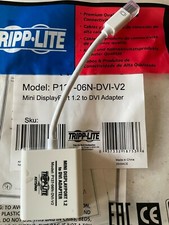 TRIPP LITE Mini Display Port 1.2 to DVI Adapter Model: P137-06N-DVI-V2, NEW picture