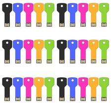 Lot USB 2.0 5/10/100PCS 32GB Metal Key Model Flash Drive Memory Stick Multicolor picture