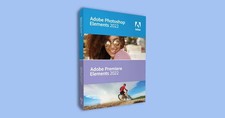 adobe photoshop elements 2022 & premiere elements used comes with serial number. picture