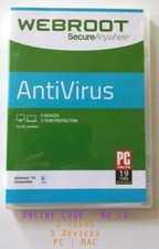 🔥 Webroot Antivirus 2026 | 2 YRS for 5 PC/MAC | Digital Key ONLY  (no CD) picture