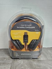 Plantronics Audio 655 USB Stereo Headset DSP Black Headband Clear HD Sound New  picture