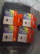 4 Genuine Canon BCI-24 Black & Color Ink Cartridges,  S200, S300   L@@K picture