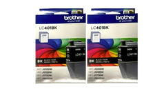 New Genuine Brother LC401 Black  2pk Ink Cartridge In Retail Box Exp 2027-2028 picture