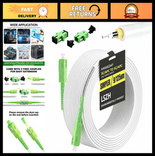 100FT SC/APC to SC/APC Fiber Optic Cable, High-Speed Internet Connection, Durabl picture