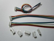 40 sets 1.25mm 6 Pin Male + Female Polarized Connector with 28AWG 5.9inch Leads picture