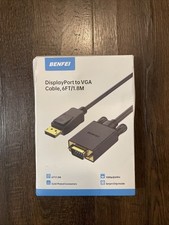 BENFEI DisplayPort to VGA Cable 1.8M DP to VGA Adapter Gold Plated Black picture