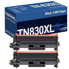 2 PK TN830 XL Toner Hi-Yield for Brother TN830XL HL-L2480DW DCP-L2640DW L2820DW picture