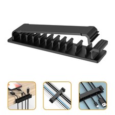 4Pcs Black Cable Keeper Adjustable Reusable Cable Management Clips for Wires picture
