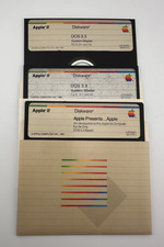 Vintage Apple II Diskware DOS 3.3 System Master + Apple Presents 5.25