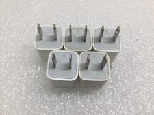 Lot of 5 - OEM Authentic Apple iPhone 5W Wall Charger Adapter Cube A1385 picture