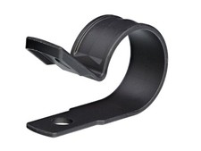 Secure 3/4 Inch Premium R UV Black Nylon Screw Mount Cable Clamp for Wire Man... picture