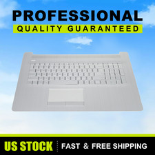 NEW US Backlit Keyboard Palmrest Touchpad Silver for HP 17-BY 17-CA L92783-001 picture
