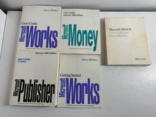 Lot of Vintage Windows User Manuals & Guides. MS DOS Microsoft Official picture