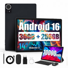 2026 14 inch TouchScreen Tablet Android 16 30GB RAM 256GB ROM 10000mAh WiFi 6 picture