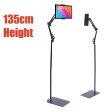 135cm 360 Rotation Phone Tablet Floor Stand Holder Adjustable Height Flexible picture
