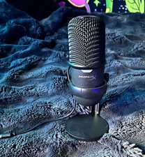 HyperX SoloCast USB Desktop Microphone, Freestanding Adjustable Stand, Black picture