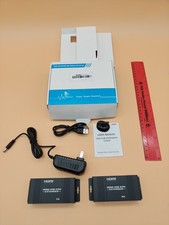 Open Box HDMI USB KVM Extender TX RX Over CAT5e/CAT6 Kit w/ Power Supply picture