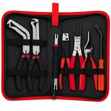 Automotive Electrical Disconnect Pliers Set with Leather Storage Case 7PCS picture