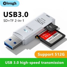 USB 3.0 6-in-1 OTG Card Reader – SD/TF/Type-C/USB Adapter for Phone Laptop PC picture