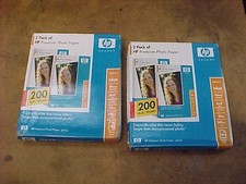 NOS 2 Packs of 200 Sheets HP Premium Glossy Photo Paper 4 x 6