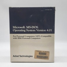 Microsoft MS-DOS 4.01 OEM ACBEL Factory Sealed 5.25