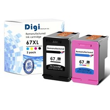 Generic Ink Cartridge 2PK SET FOR HP 67 XL 67XL DeskJet 2742e All-in-One Printer picture